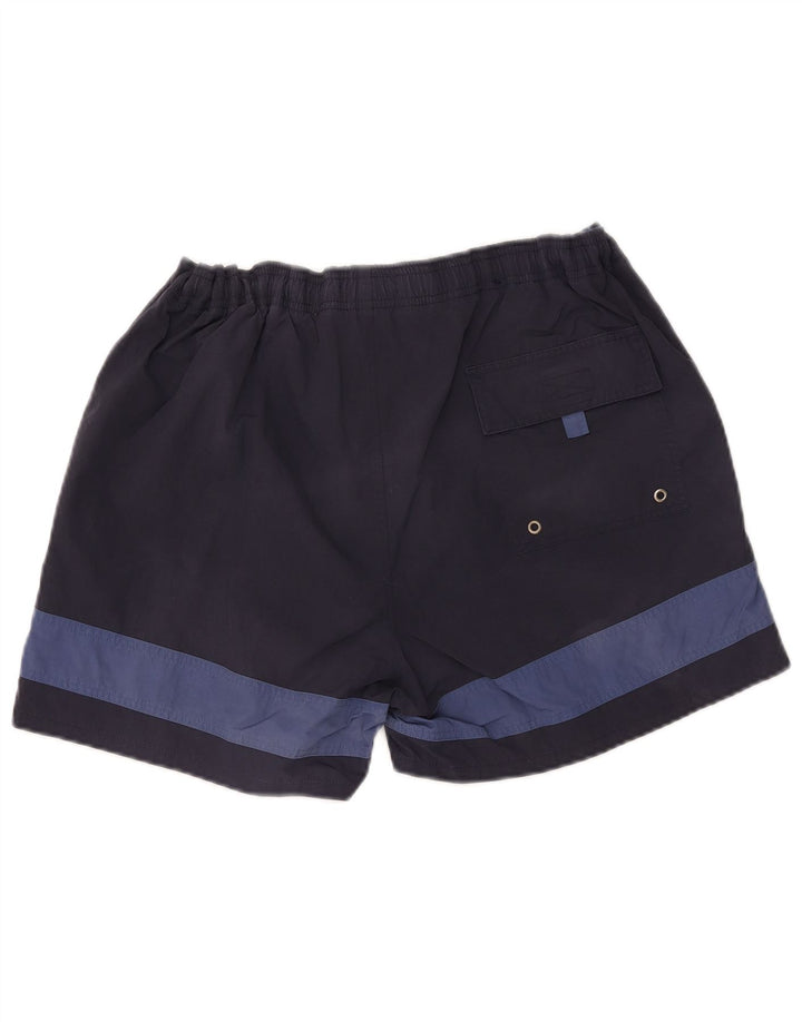 Pantaloncini da bagno da uomo GANT XL in nylon color block blu navy