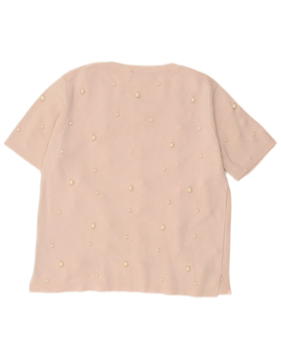 Top Blusa Donna Zara UK 14 Large Rosa Viscosa
