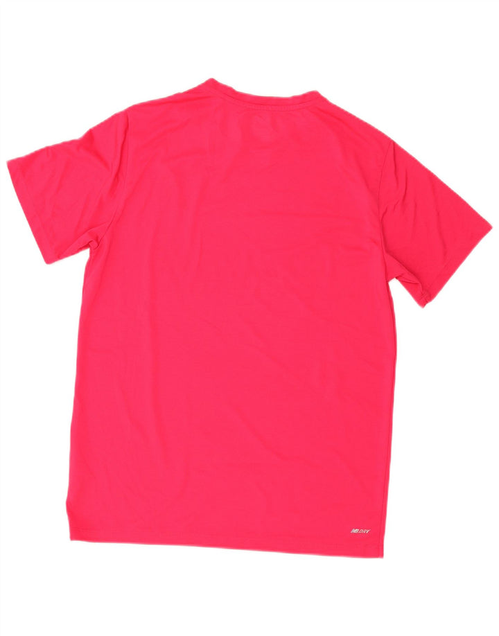 T-shirt grafica da donna New Balance Top UK 14 poliestere rosa medio