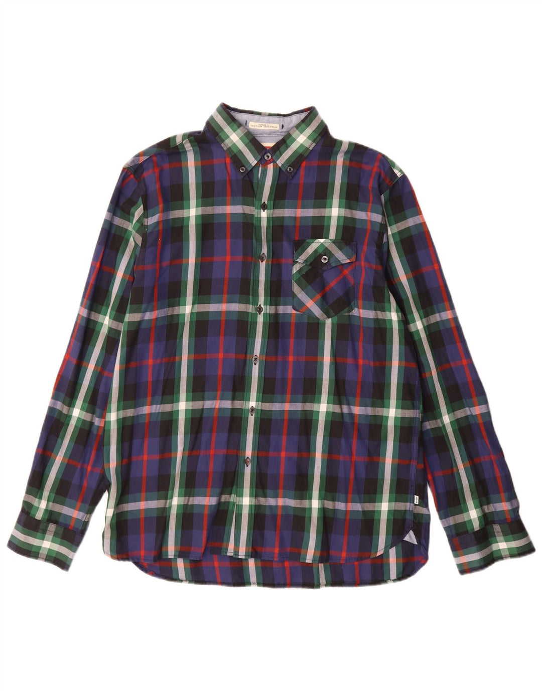 LEVI'S Camicia da uomo in flanella vestibilità standard, cotone a quadri multicolore grande