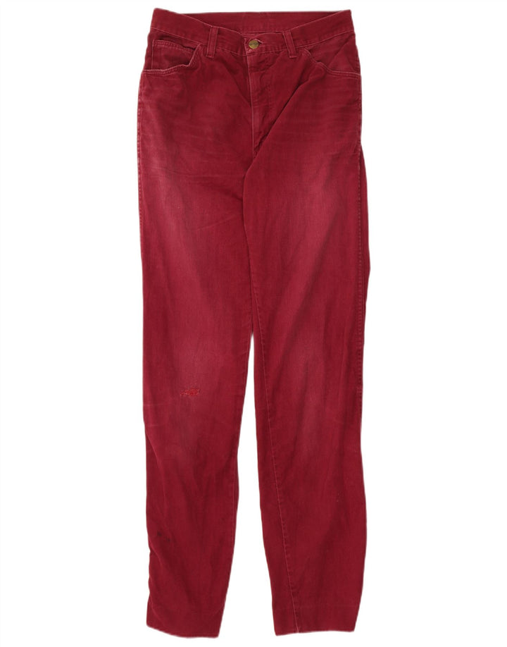 WRANGLER Womens Straight Jeans W30 L31 Burgundy