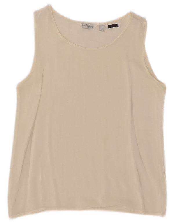 Camicetta senza maniche da donna Saint George UK 12 medio bianco sporco