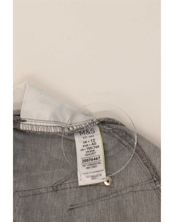 Jeans crop slim da donna Marks & Spencer UK 12 medio W30 L26 cotone grigio