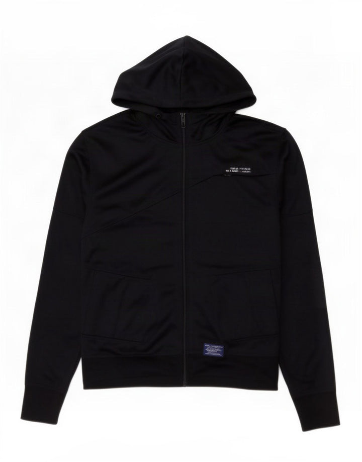 Jack & Jones - Maglione con cappuccio e zip da uomo, grande, in poliestere blu navy