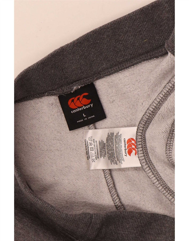 Pantaloni da tuta da uomo Canterbury grandi in cotone grigio