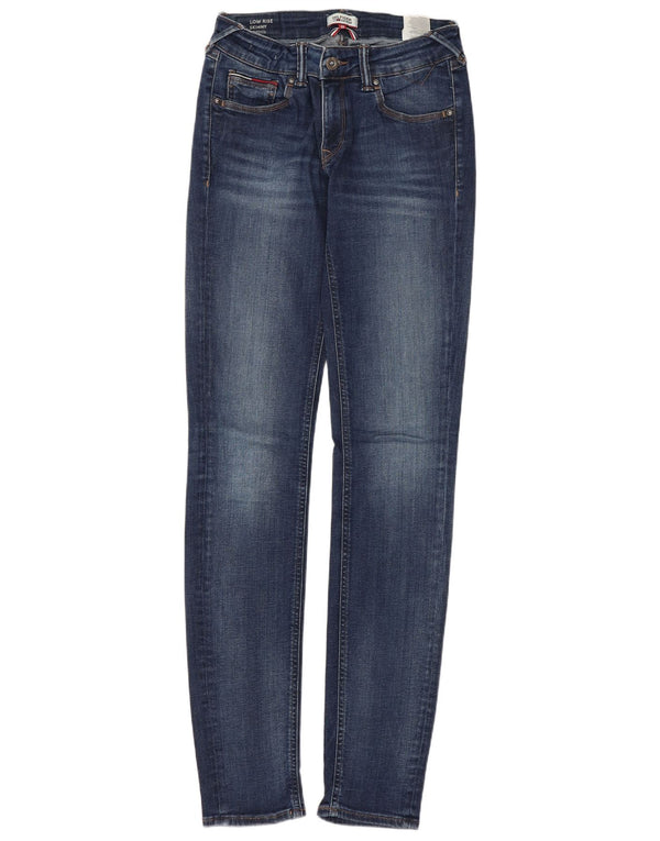 Jeans skinny a vita bassa Sophie da donna Tommy Hilfiger W28 L34 cotone blu