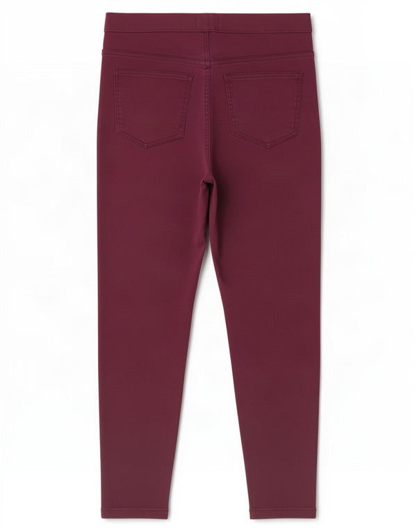 Jeans Jeggings Crop da donna Marks & Spencer UK 12 Medium W30 L25 Viola