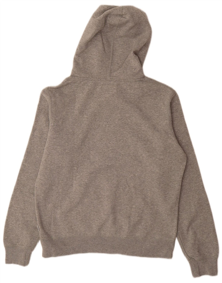 CONVERSE Felpa con cappuccio da donna UK 16 Large Grigio Cotone
