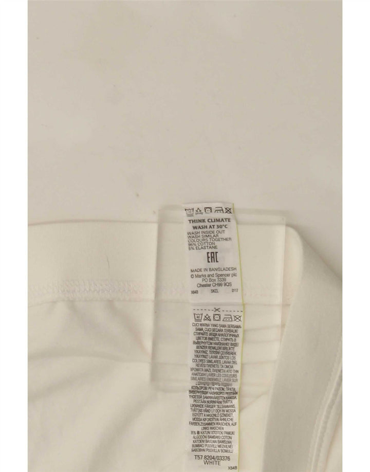 Leggings Capri da donna Marks & Spencer UK 16 grande cotone bianco