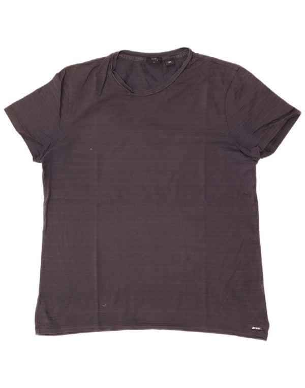T-shirt da uomo slim fit Hugo Boss Top XL a righe grigie