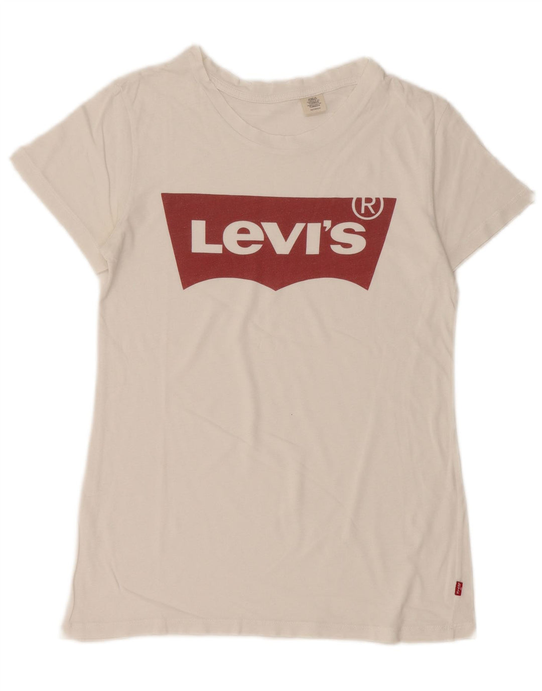 T-shirt grafica da donna Levi's Top UK 6 XS bianca