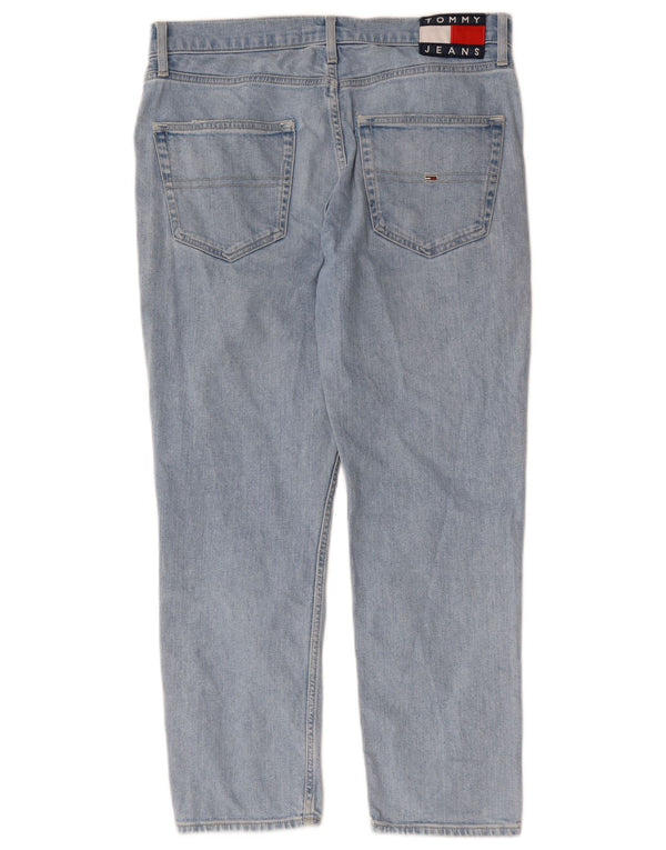 Jeans dritti da donna Tommy Hilfiger W31 L27 cotone blu