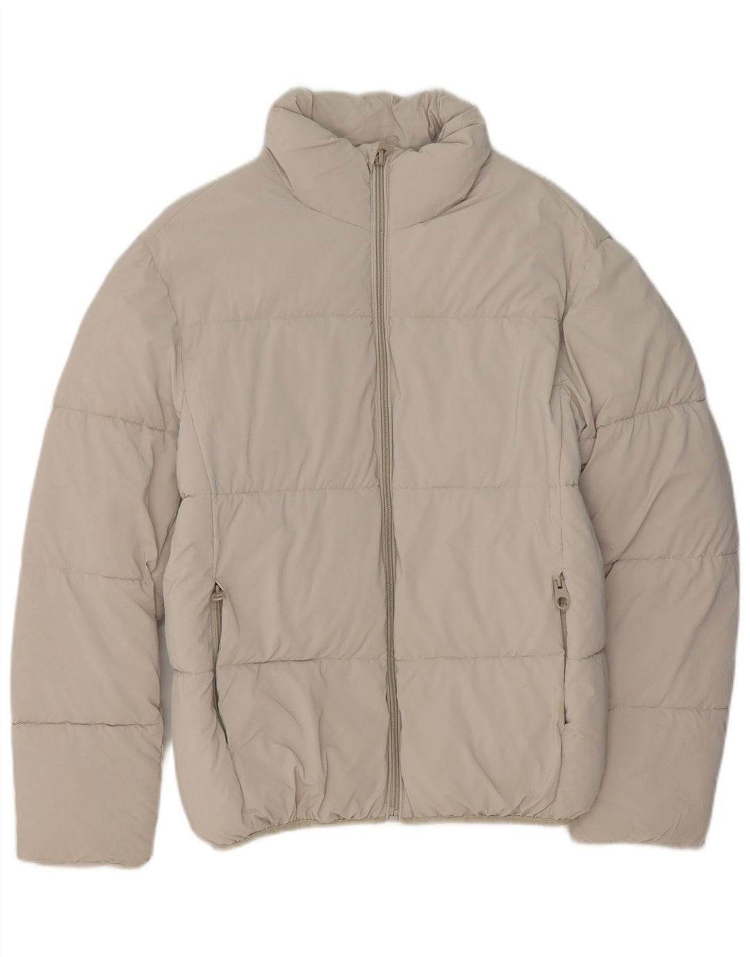 Giacca imbottita da uomo ZARA UK 36 Small Beige Poliestere