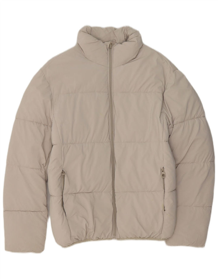 Giacca imbottita da uomo ZARA UK 36 Small Beige Poliestere