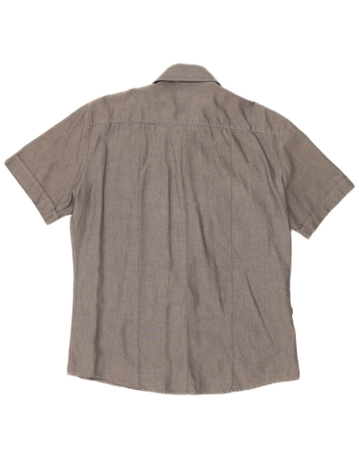 Camicia Blauer Uomo Manica Corta XL Cotone Grigio