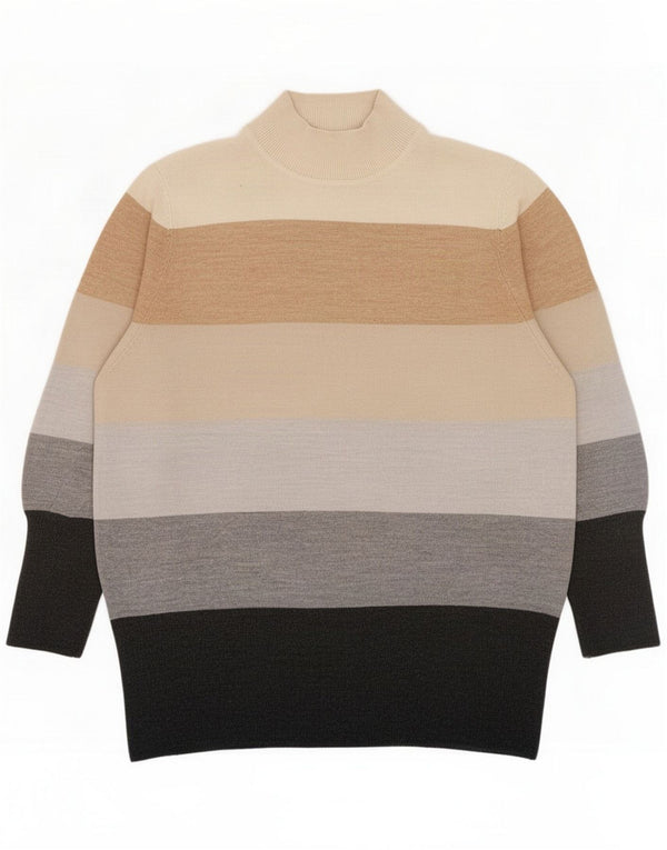 Marks & Spencer maglione da donna UK 16 grande a righe multicolore