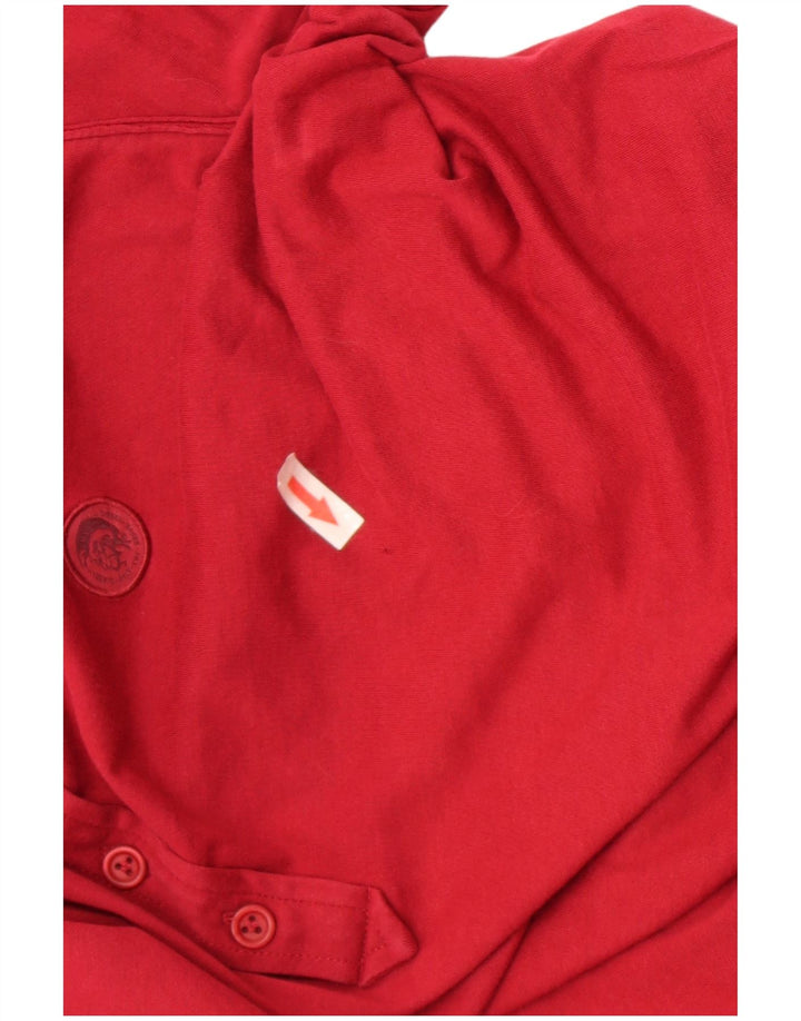 Polo da uomo Diesel piccola bordeaux