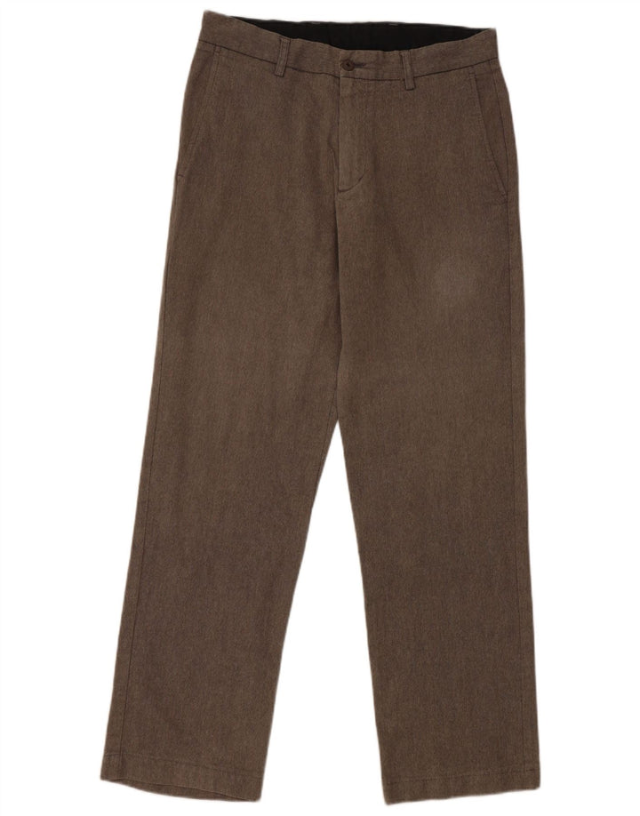 Pantaloni chino dritti da uomo Zara EU 40 medio W31 L30 poliestere grigio