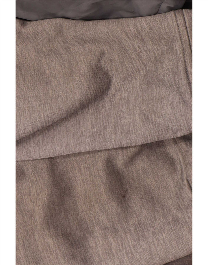 Felpa con cappuccio da uomo The North Face con zip e collo, piccola, in poliestere color block grigio