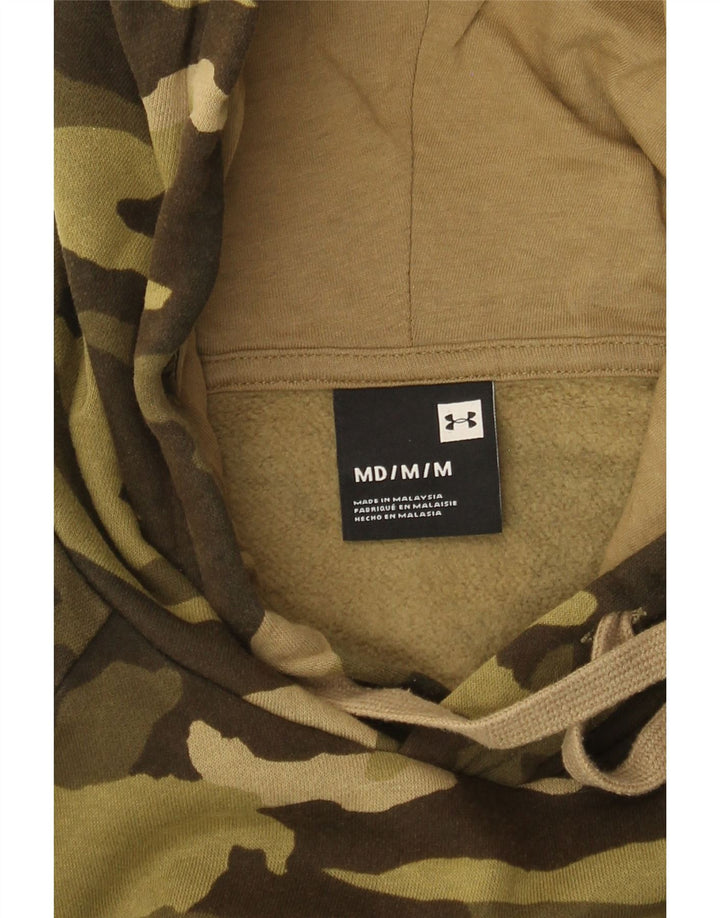 Felpa con cappuccio da uomo Under Armour, mimetica media kaki