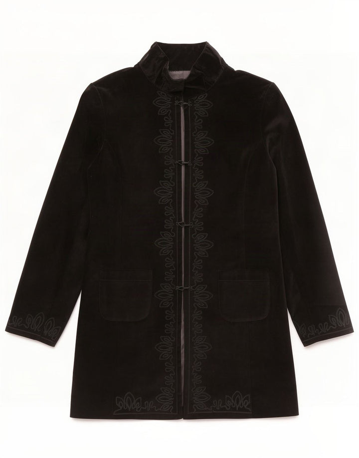 Soprabito Donna Lapo Galleri IT 44 Medio Nero Floreale Cotone