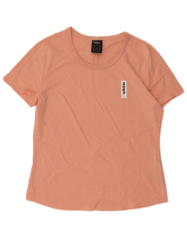 T-shirt da donna Adidas Top UK 12/14 cotone rosa medio
