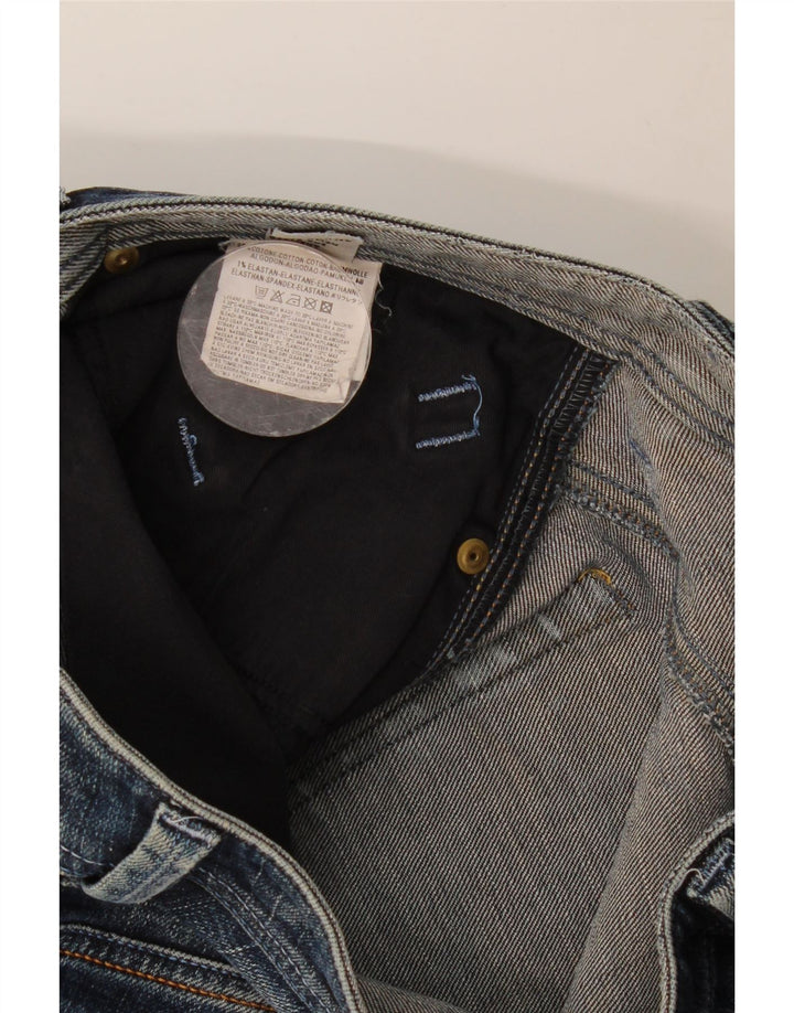Jeans dritti invecchiati da uomo Diesel W30 L28 in cotone blu