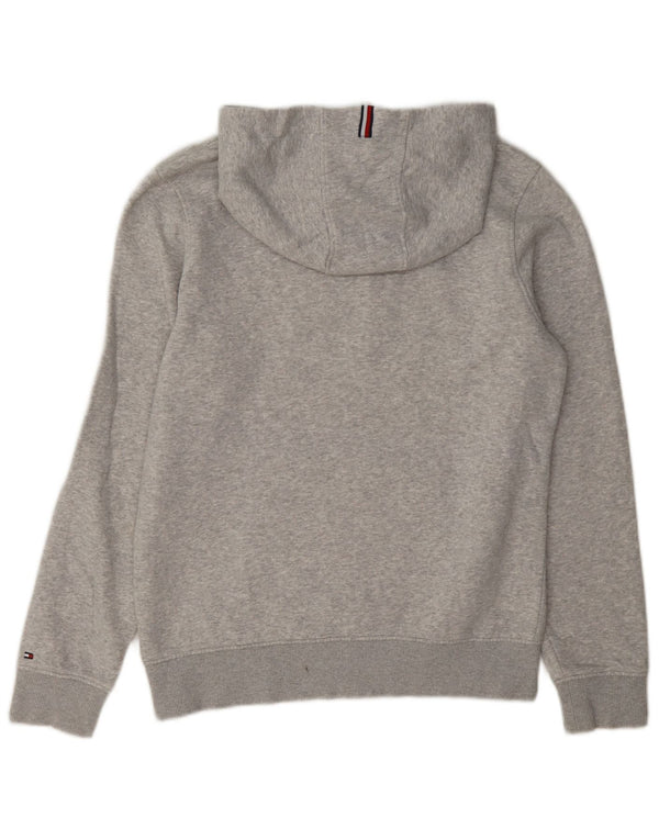 Maglione con cappuccio grafico da bambino Tommy Hilfiger 13-14 anni in cotone grigio