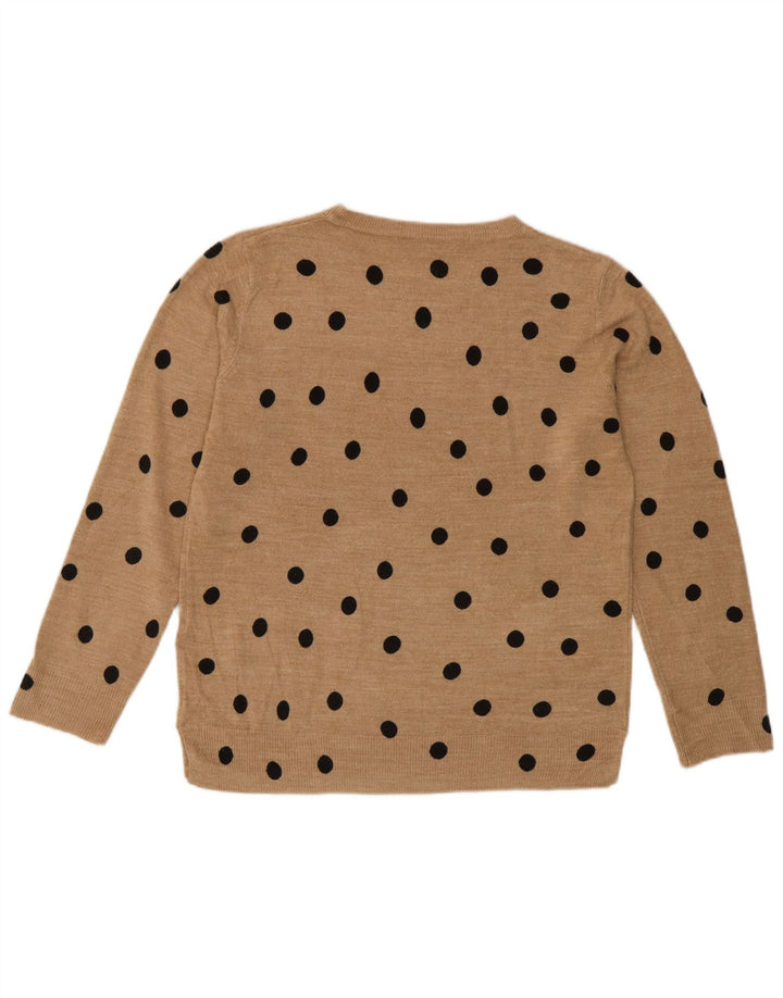 Maglione maglione girocollo da donna Marks & Spencer UK 14 medio nero maculato