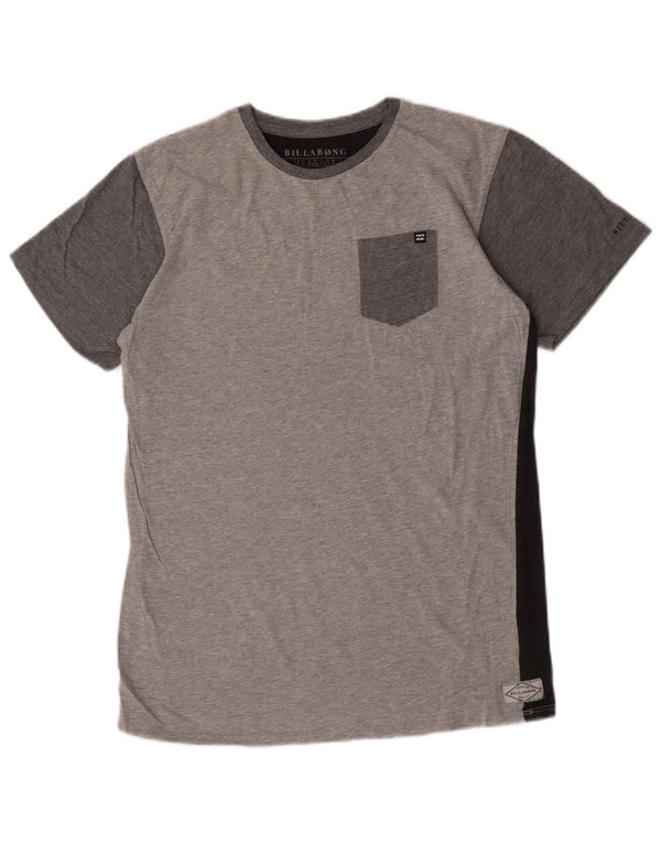 Maglietta Billabong per ragazzi, 13-14 anni, in cotone color block grigio