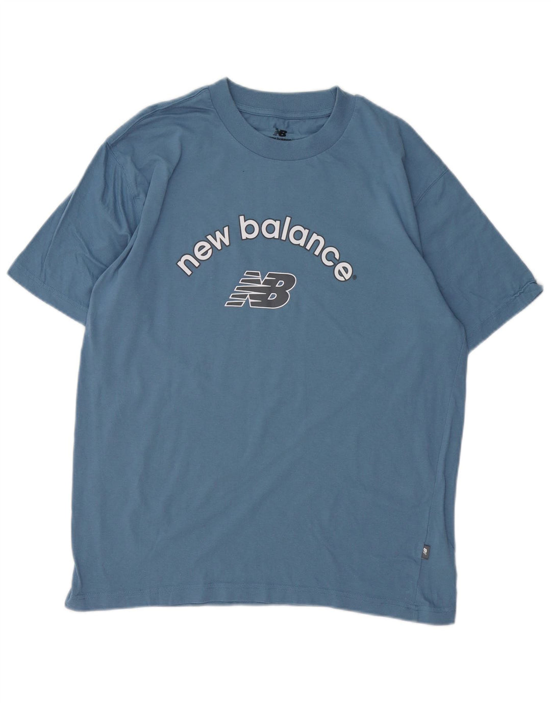 Maglietta grafica da uomo NEW BALANCE Top in cotone blu medio