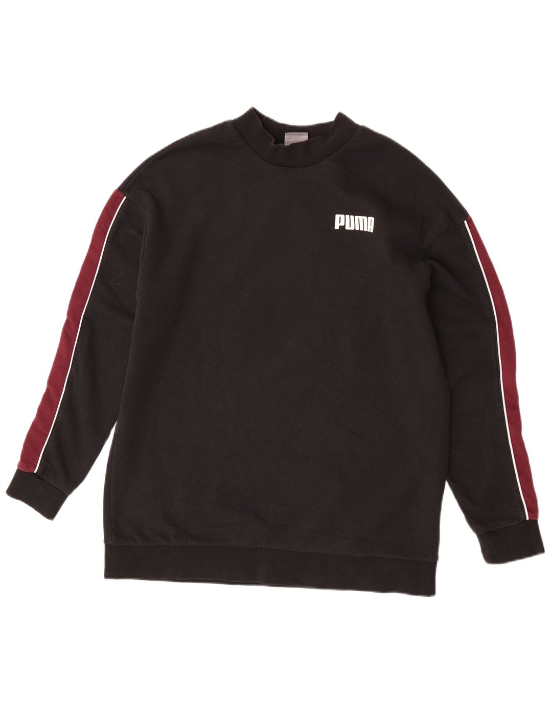 Felpa da donna Puma Jumper UK 12 Medium Black Colourblock in cotone