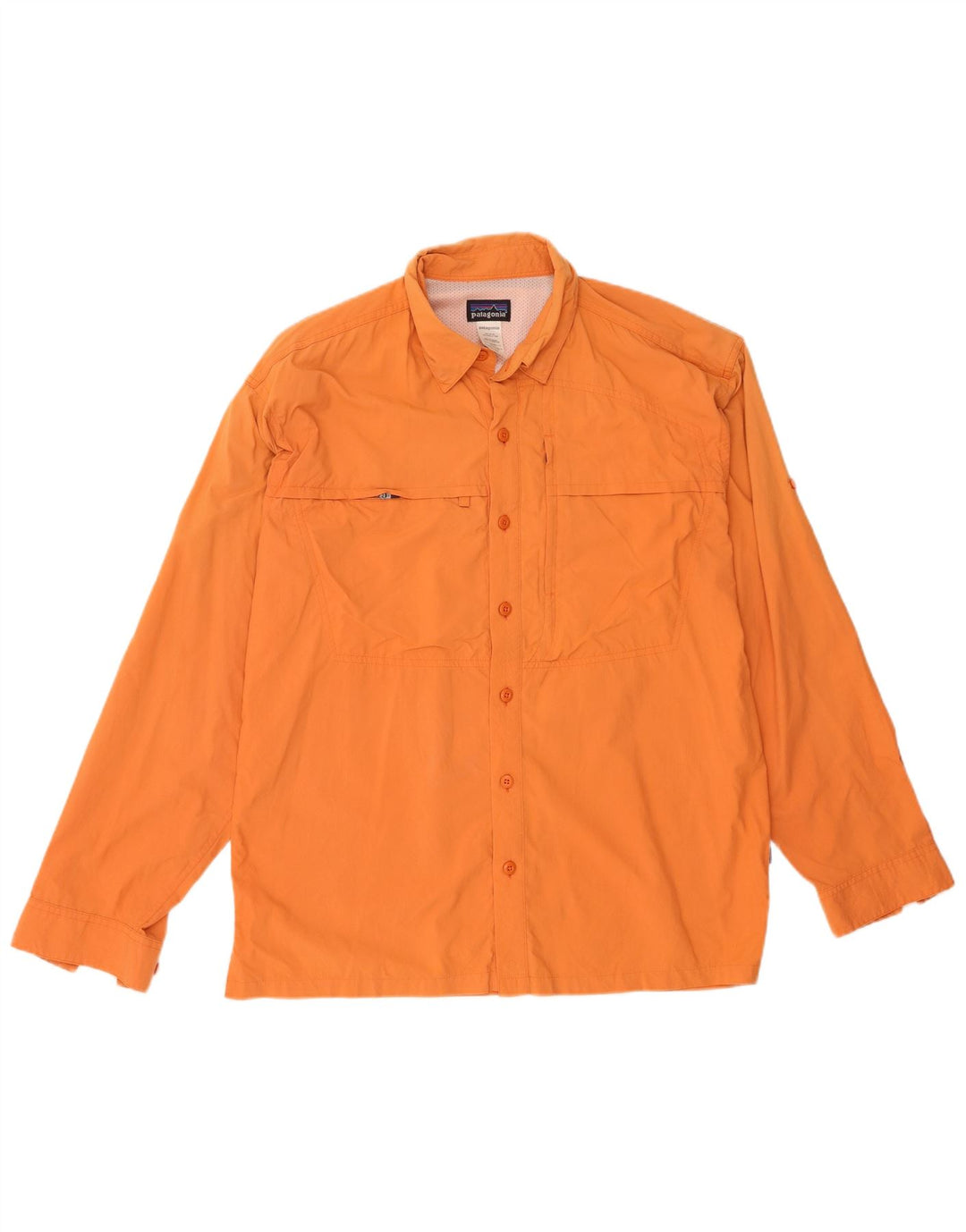 Camicia da uomo Patagonia in nylon arancione medio