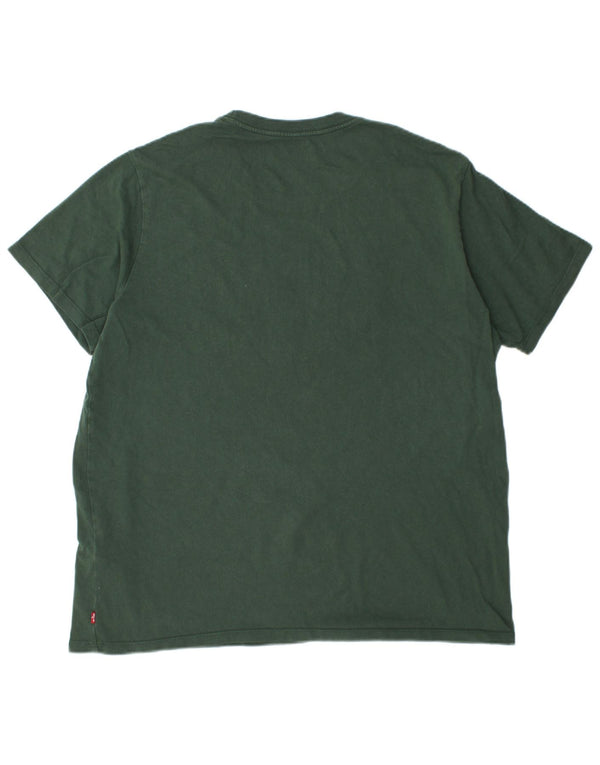 T-shirt grafica standard da uomo Levi's Top XL in cotone verde