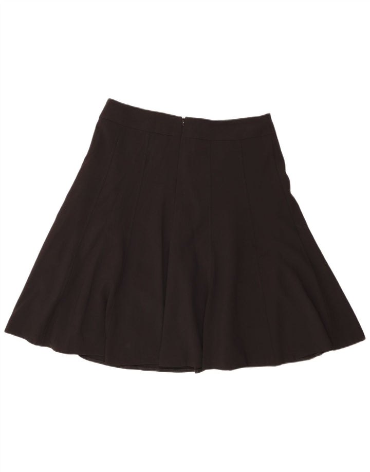 Gonna a trapezio da donna Marks & Spencer UK 12 media W32 poliestere nero