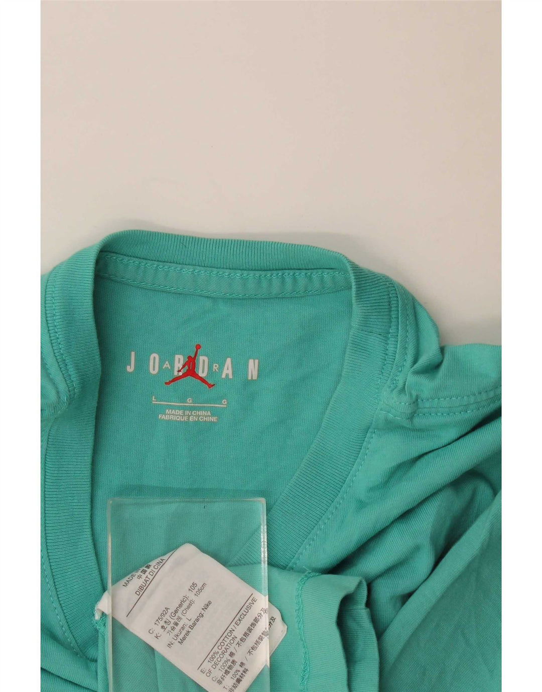 T-shirt grafica da uomo Jordan Top grande in cotone blu