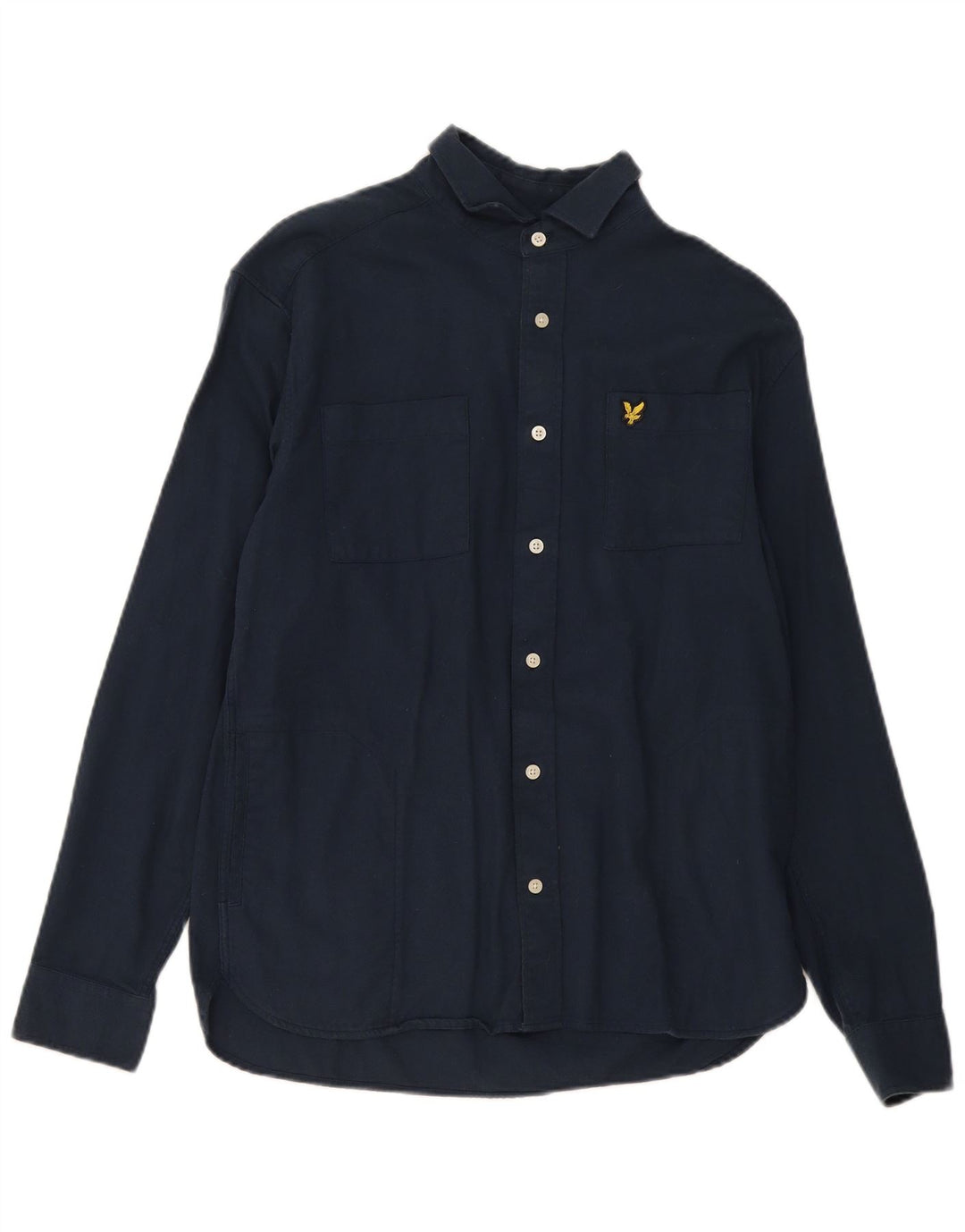 Camicia da uomo Lyle & Scott piccola in cotone blu navy