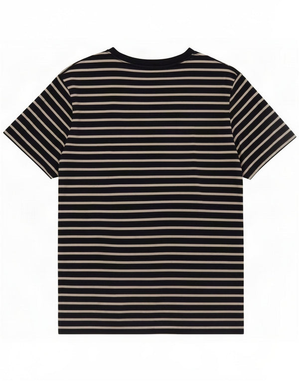 Joules T-shirt da donna Top UK 16 Large Blu navy a righe Cotone