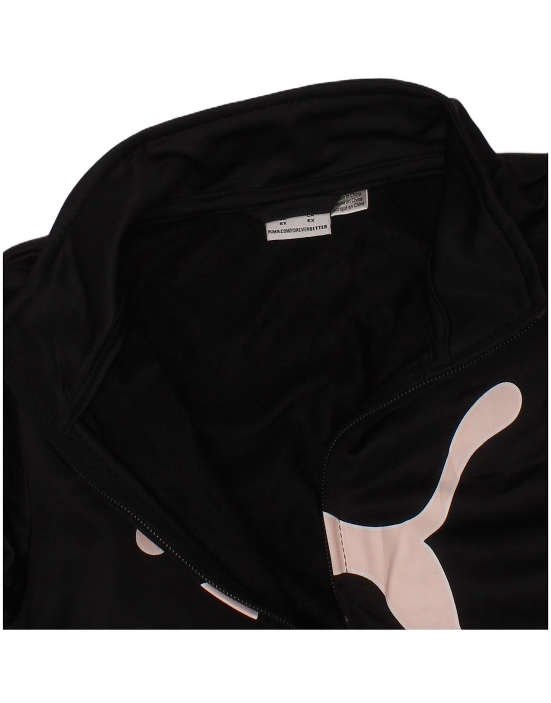 Giacca da ginnastica grafica per ragazze Puma 5-6 anni nera