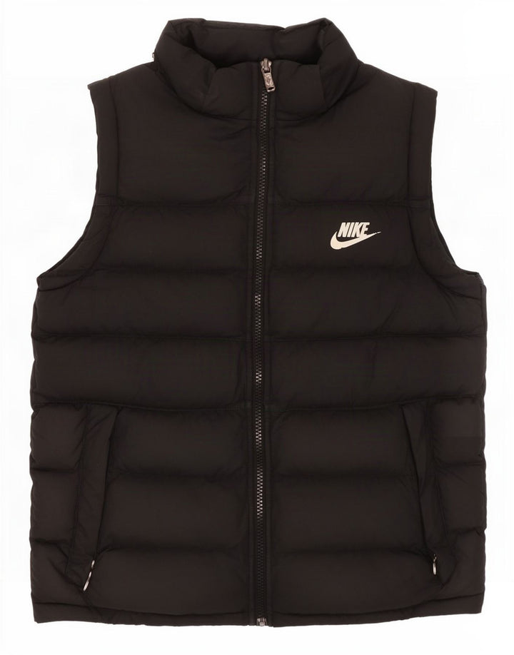 Gilet imbottito Nike da ragazzo 12-13 anni grande nero in poliestere