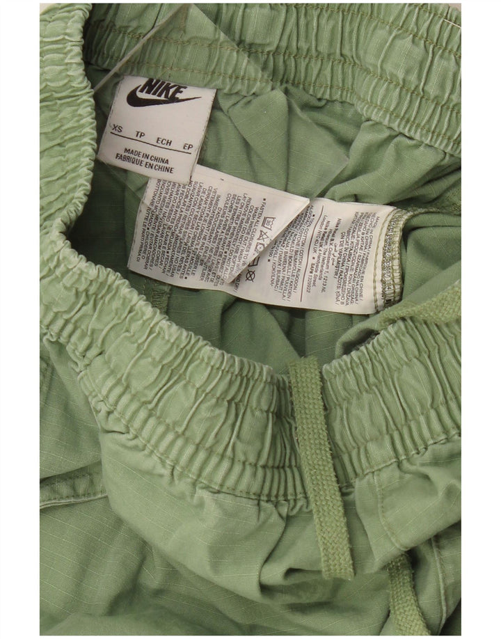 Pantaloncini sportivi da donna NIKE UK 6 XS verde cotone