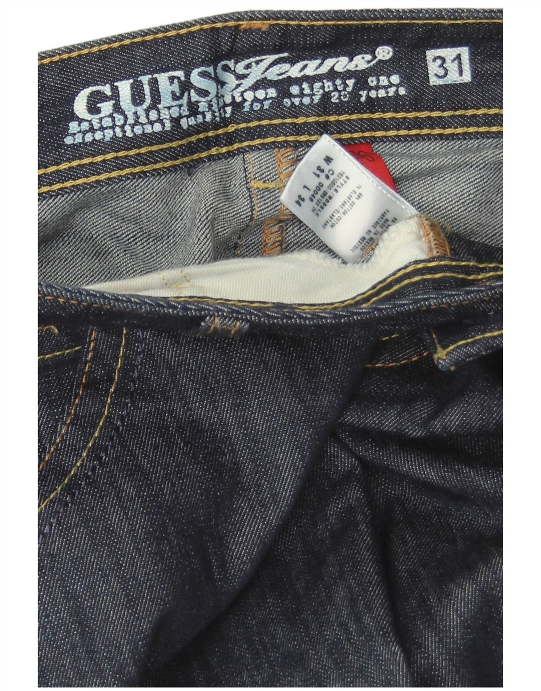 Jeans Bootcut da donna Guess W31 L34 cotone blu navy