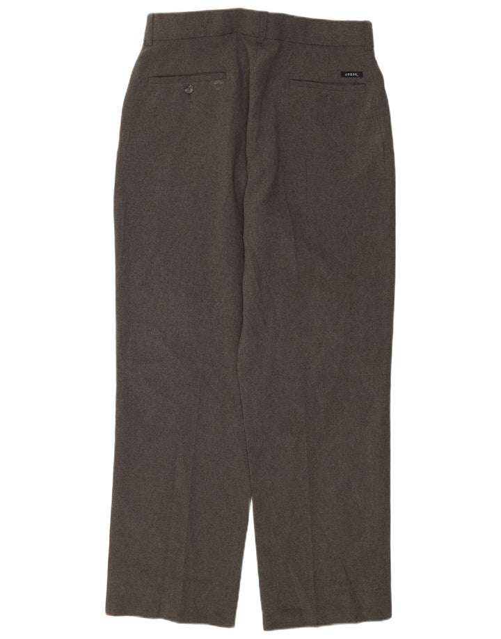 Pantaloni da abito dritti da uomo Guess W32 L30 poliestere grigio