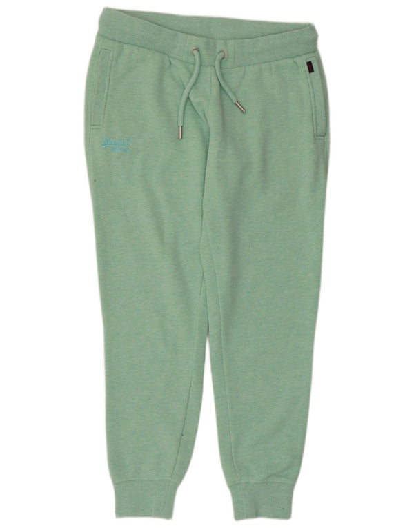 Pantaloni da tuta da donna Superdry Joggers UK 16 Large Green Cotton