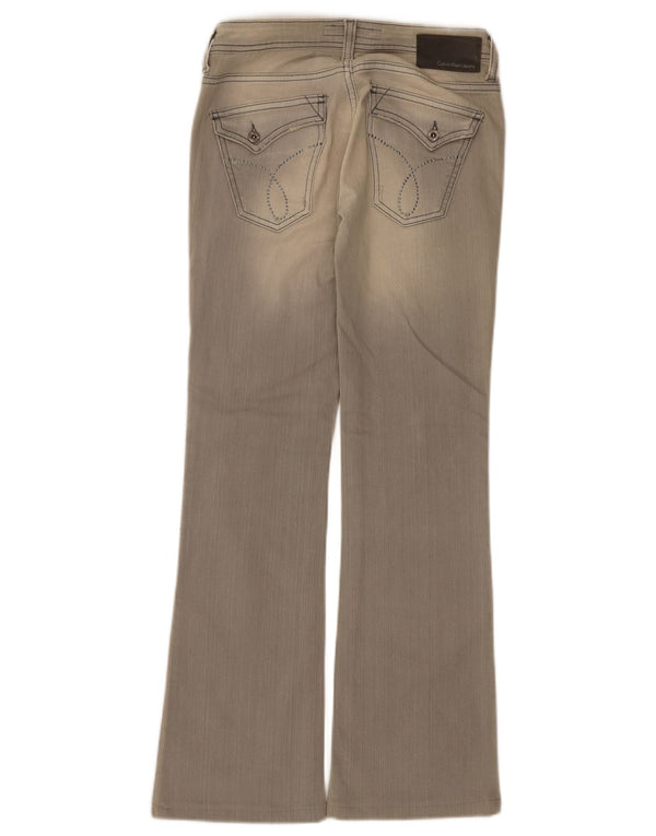 Jeans Bootcut da donna Calvin Klein W26 L30 cotone grigio