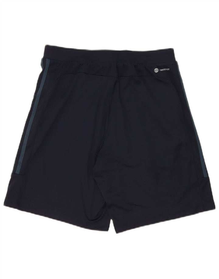 Pantaloncini sportivi Adidas Aeroready da uomo medi in poliestere blu navy