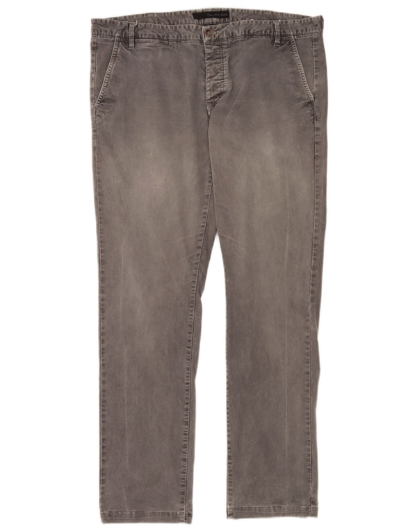 Jeans slim da uomo Calvin Klein W36 L32 cotone grigio