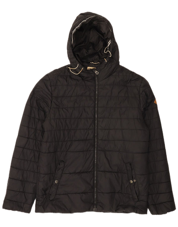 Giacca imbottita con cappuccio da uomo Jack & Jones UK 40 grande nera