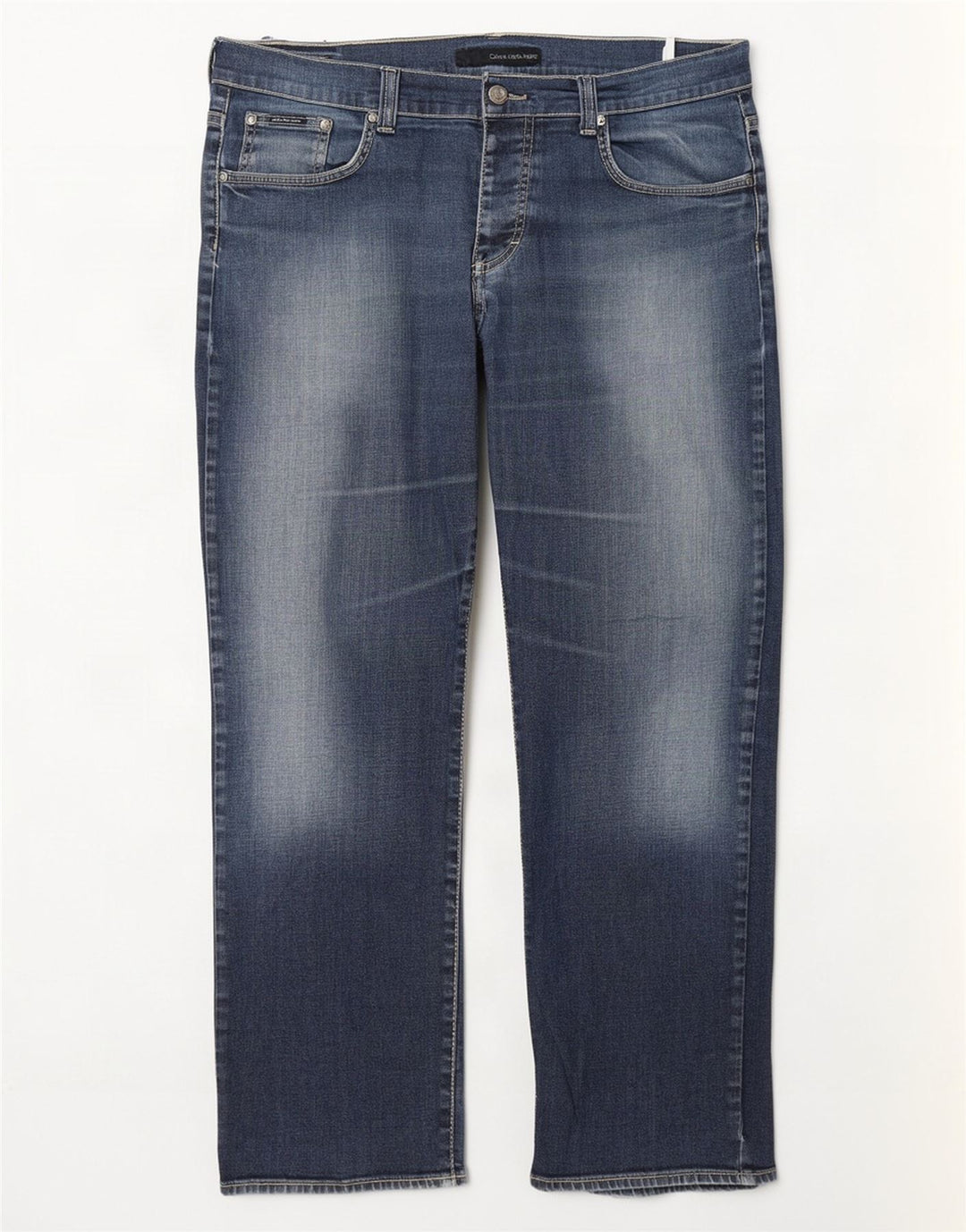 Jeans dritti da uomo Calvin Klein W36 L31 Blu
