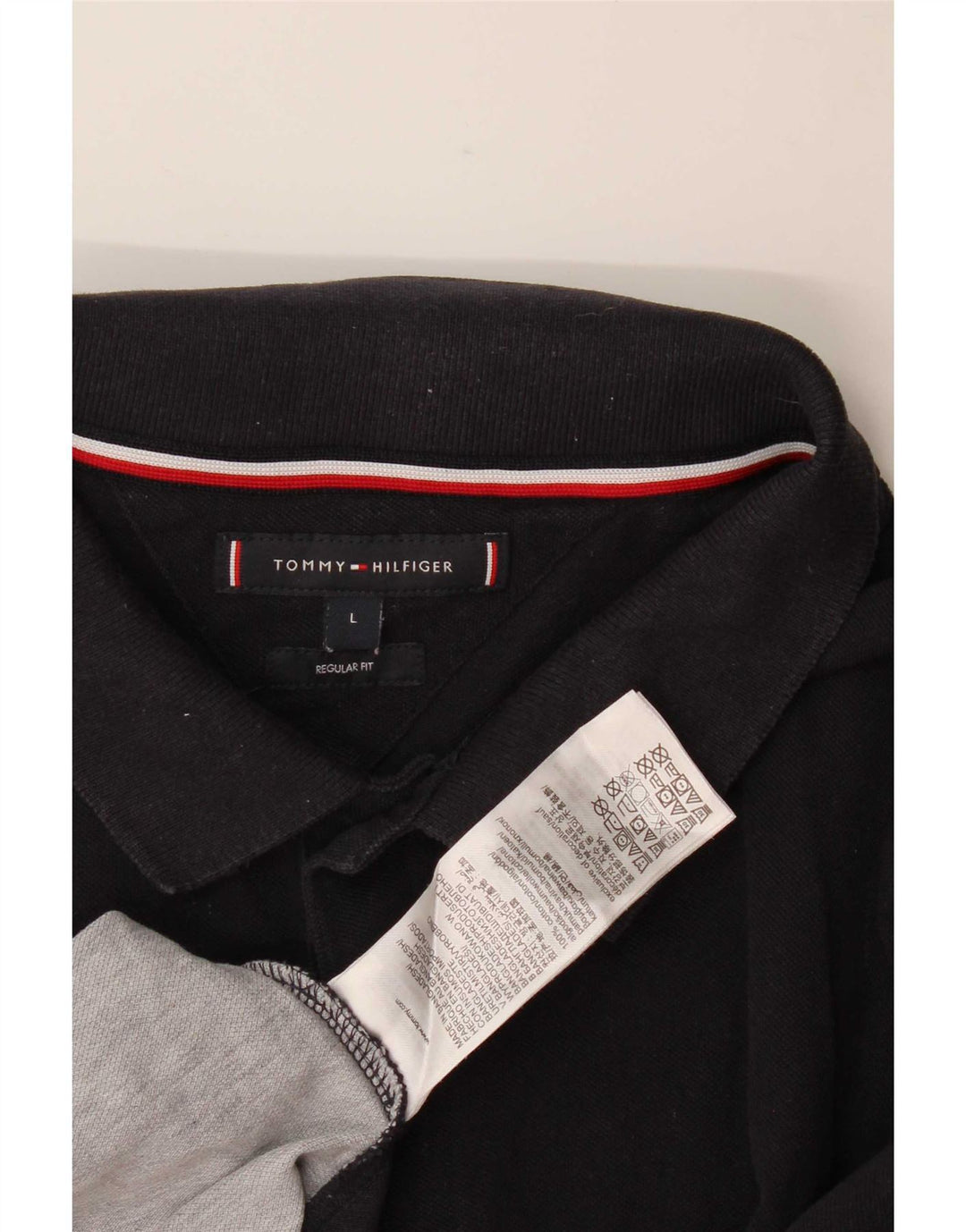 Polo da uomo vestibilità regolare Tommy Hilfiger Large blu navy color block